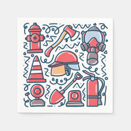Firefighter Paper Serviette