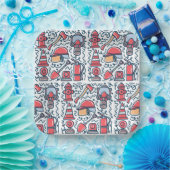 Firefighter Pappteller (Party)