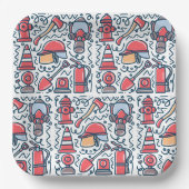 Firefighter Pappteller (Vorderseite)