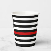 Firefighter-Party Fireman Thin Red Line Pappbecher (Links)
