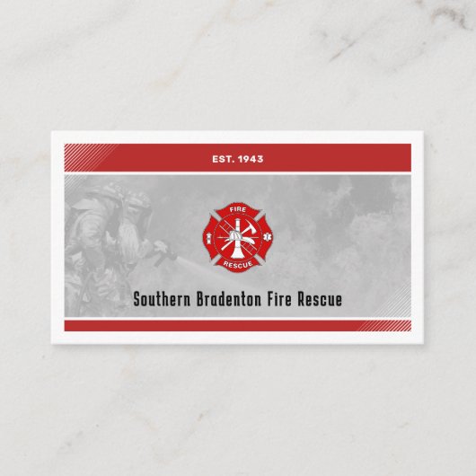 Firefighter | Perfekte Visitenkarte (Vorderseite)