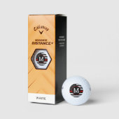 Firefighter Personalisiert Thin Red Line Monogram Golfball (Verpackungen)