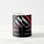 Firefighter Red Line Flag Fireman Retirement Kaffeetasse (Mittel)