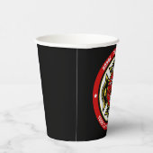 Firefighter Rescue ADD NAME Fire Department Abzeic Pappbecher (Rechts)