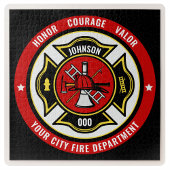 Firefighter Rescue ADD NAME Fire Department Abzeic Puzzle