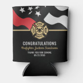 Firefighter Retirement Red Line Flag Fireman Dosenkühler (Vorderseite)