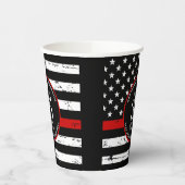 Firefighter-Ruhestand Party Benutzerdefiniert dünn Pappbecher (Links)