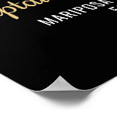 Firefighter-Ruhestand Party Red Line Flaggen-Foto Poster (Ecke)