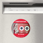 FIREFIGHTER Santa beobachtet Sie! Magnet (In Situ (Geschirrspüler))