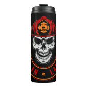 Firefighter Skull Maltese Cross Thermosbecher (Vorderseite)