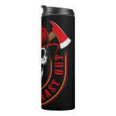 Firefighter Skull Maltese Cross Thermosbecher (Nach rechts gedreht)