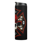 Firefighter Skull Maltese Cross Thermosbecher (Nach rechts gedreht)