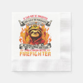 Firefighter Sloth Serviette (Vorderseite)