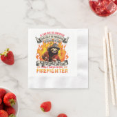 Firefighter Sloth Serviette (Beispiel)