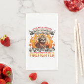 Firefighter Sloth Serviette (Beispiel)