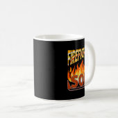 Firefighter Son Fireman Gift Proud Firefighter Quo Kaffeetasse (VorderseiteRechts)