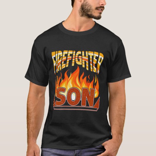 Firefighter Son Fireman Gift Proud Firefighter Quo T-Shirt (Vorderseite)