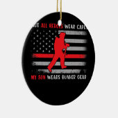 Firefighter Son T-Shirt Proud Firefighter Vater Ma Keramik Ornament (Rechts)