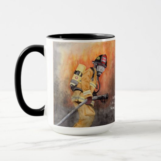Firefighter-Station Nummer Fireman Benutzerdefinie Tasse (Links)