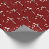 Firefighter Stickman Geschenkpapier (Ecke)