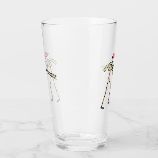 Firefighter Stickman Glas (Rechts)