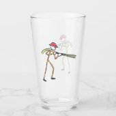Firefighter Stickman Glas (Vorderseite)
