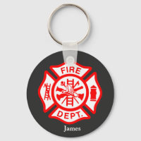 Firefighter Symbol Fireman Logo-Individuelle Name