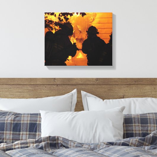 Firefighter Team Leinwanddruck (Insitu (Schlafzimmer))