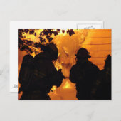 Firefighter Team Postkarte (Vorne/Hinten)