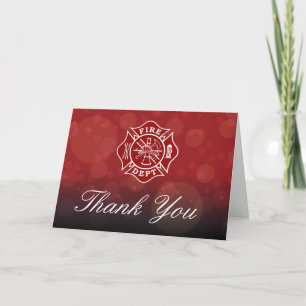 Firefighter Thank You Greeting Card Dankeskarte