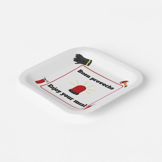 Firefighter Theme Bilingual Paper Teller für Junge (Gewinkelt)