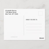 Firefighter Thin Red Line American Flag Retirement Postkarte (Rückseite)