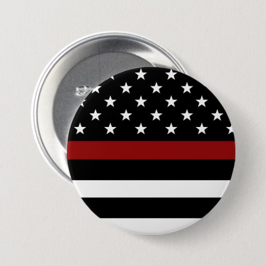 Firefighter Thin Red Line Button (Vorne & Hinten)