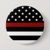 Firefighter Thin Red Line Button (Vorderseite)