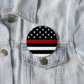 Firefighter Thin Red Line Button (Beispiel)