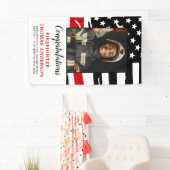 Firefighter Thin Red Line Custom Foto Retirement Banner (Insitu)