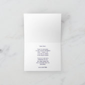 Firefighter Thin Red Line Danke Karte (Innenseite)