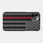 FireFighter Thin Red Line Flag Case-Mate iPhone Hülle (Rückseite (Horizontal))