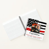 Firefighter Thin Red Line Retirement Foto Guest Notizblock (Innenseite)