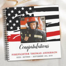 Firefighter Thin Red Line Retirement Foto Guest