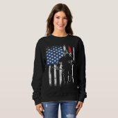 Firefighter Thin Redline Retired Firefighter  Idea Sweatshirt (Vorne ganz)