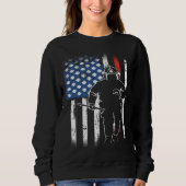 Firefighter Thin Redline Retired Firefighter  Idea Sweatshirt (Vorderseite)