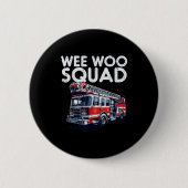 Firefighter Truck Wee Woo Squad Fireman Men Boys K Button (Vorderseite)