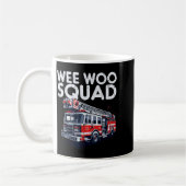Firefighter Truck Wee Woo Squad Fireman Men Boys K Kaffeetasse (Links)