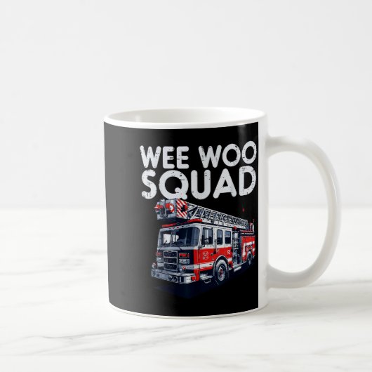 Firefighter Truck Wee Woo Squad Fireman Men Boys K Kaffeetasse (Rechts)