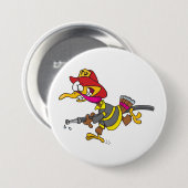 Firefighter Turkey with Hose Button (Vorne & Hinten)
