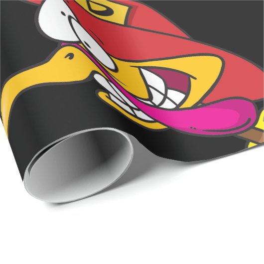 Firefighter Turkey with Hose Geschenkpapier (Rolleneckpunkt)