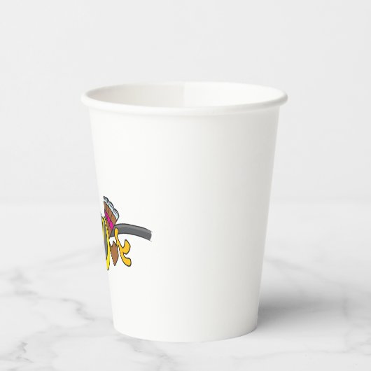 Firefighter Turkey with Hose Pappbecher (Links)