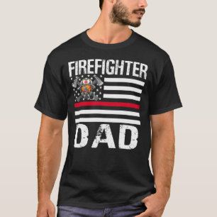 Firefighter-VATER unterstützen die US-Flagge der d T-Shirt