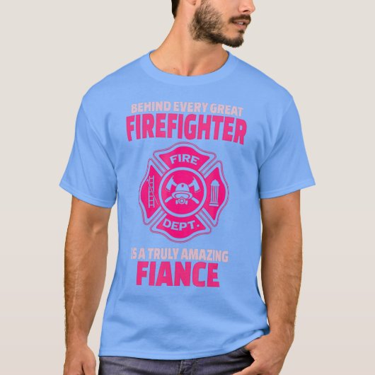 Firefighter-Verlobte-Unterstützungsdatenbank oder T-Shirt (Vorderseite)